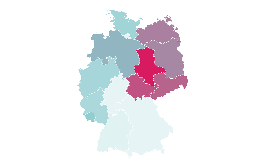 Affinity by region — Two and a Half Men, Germany