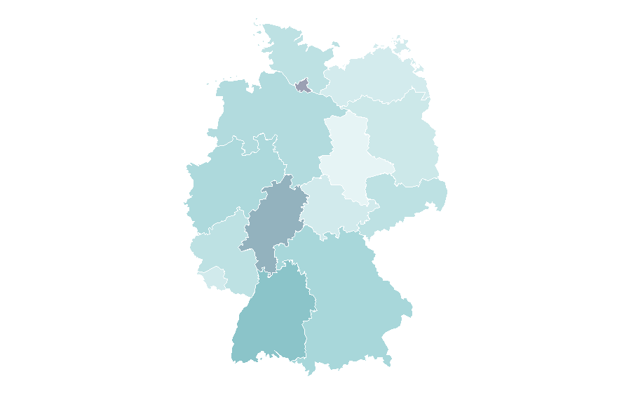 Affinity by region — Typography, Germany