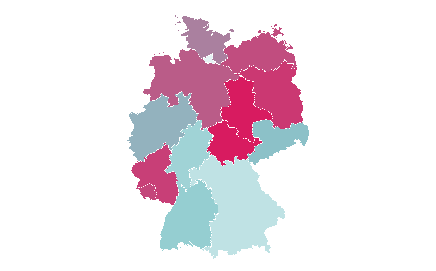 Affinity by region — Ulrike Folkerts, Germany