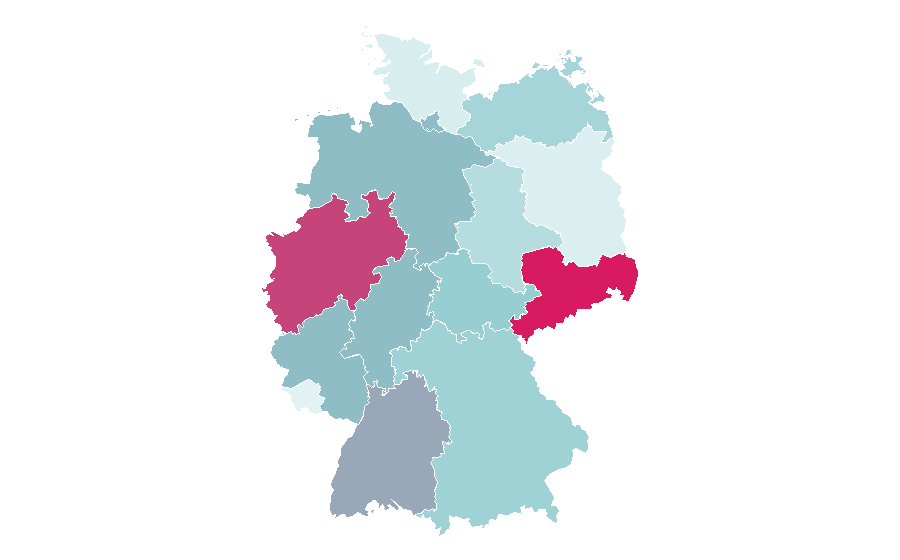 Affinité par région — Ultras, Allemagne
