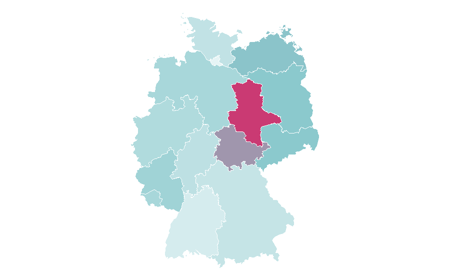 Affinity by region — underworld, Germany
