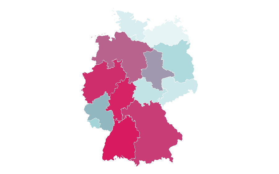 Affinity by region — Unibet, Germany