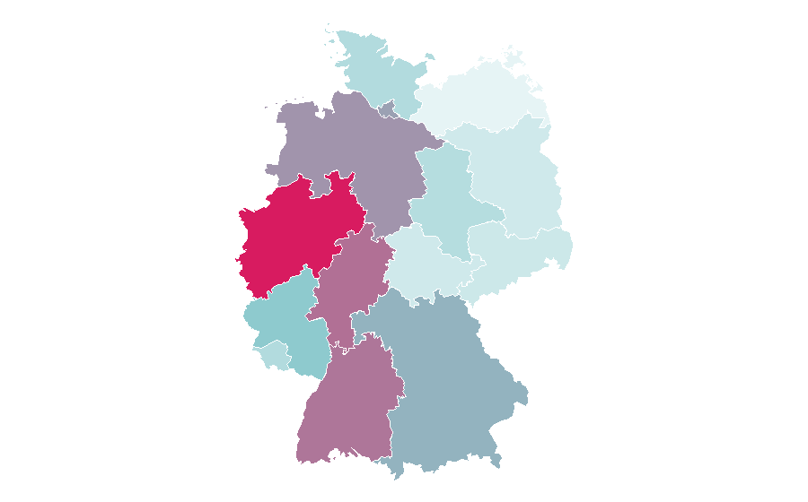 Afinidad por región — UNICEF, Alemania
