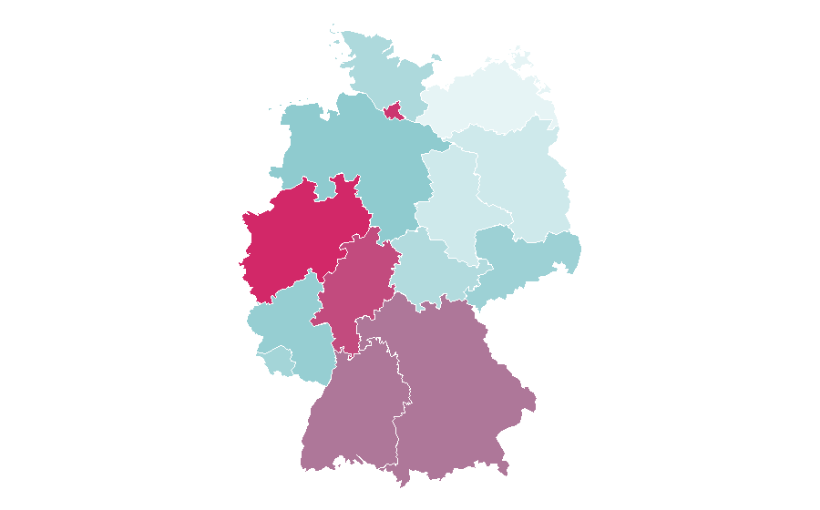 Affinity by region — UNiDAYS, Germany