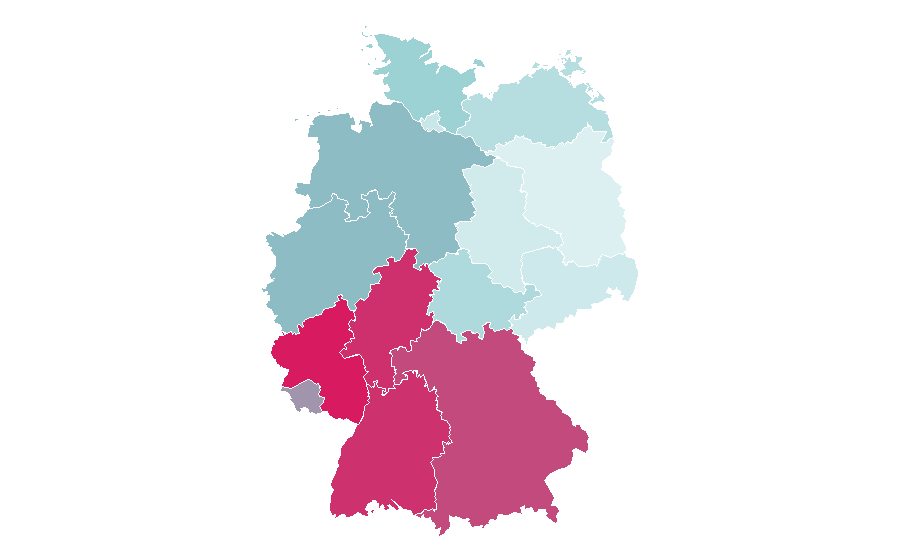 Affinità per regione — Union investment, Germania