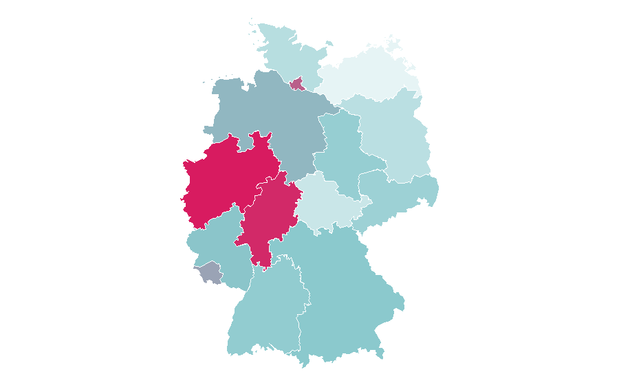 Affinity by region — Unitarian Universalism, Germany