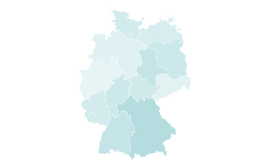 Afinidade por região — Universität, Alemanha