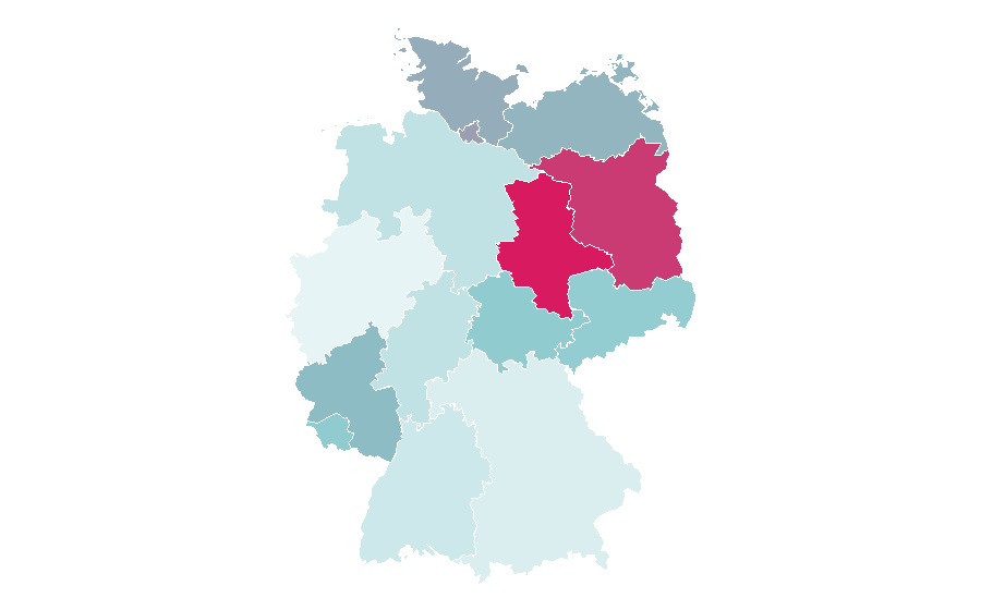 Affinity by region — University of Baghdad, Germany
