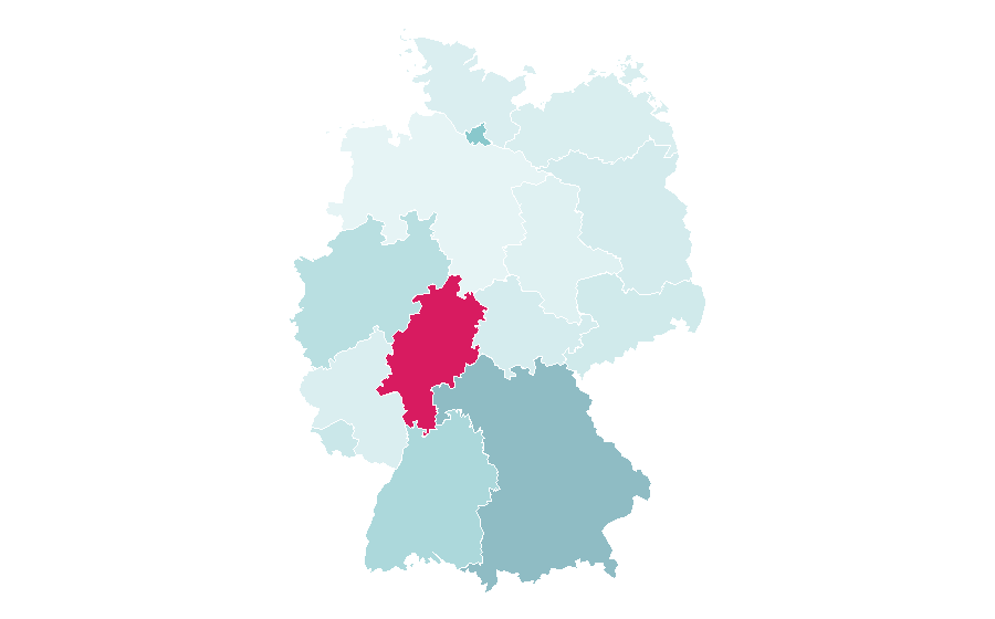 Affinity by region — University of Bologna, Germany
