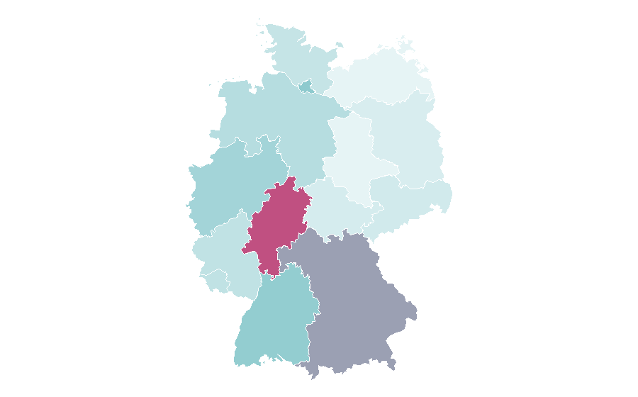 Affinity by region — University of Cambridge, Germany