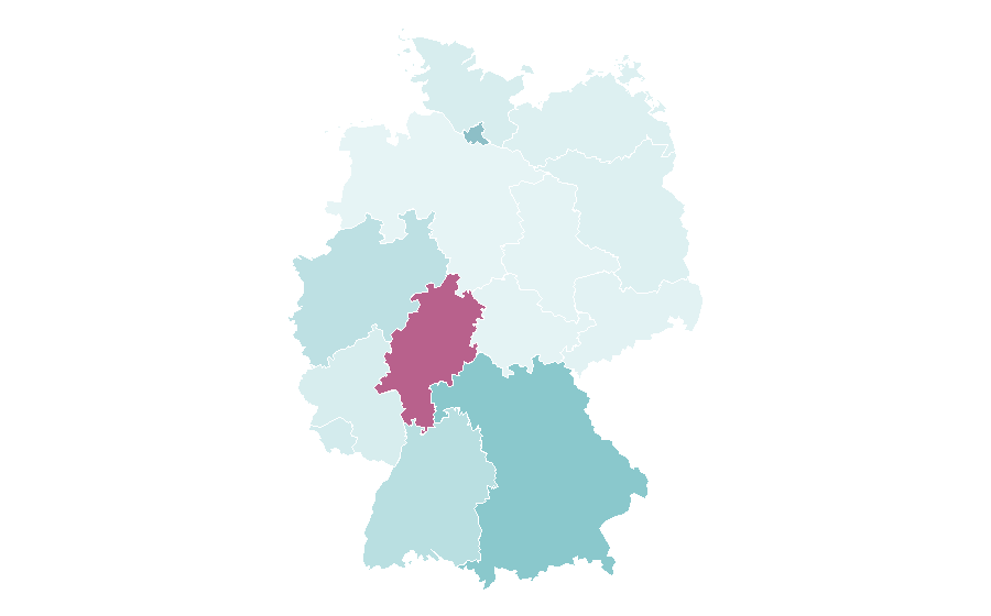 Affinity by region — University of London, Germany
