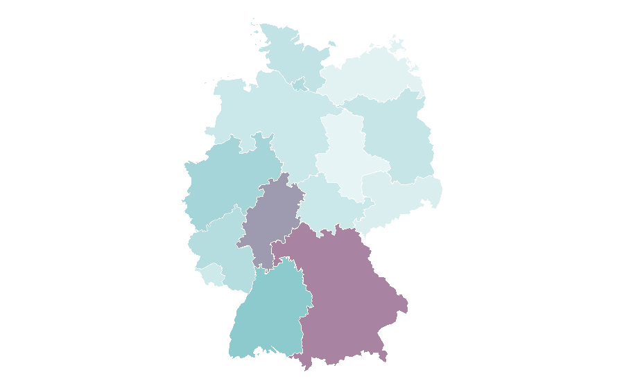 Affinity by region — University of Oxford, Germany