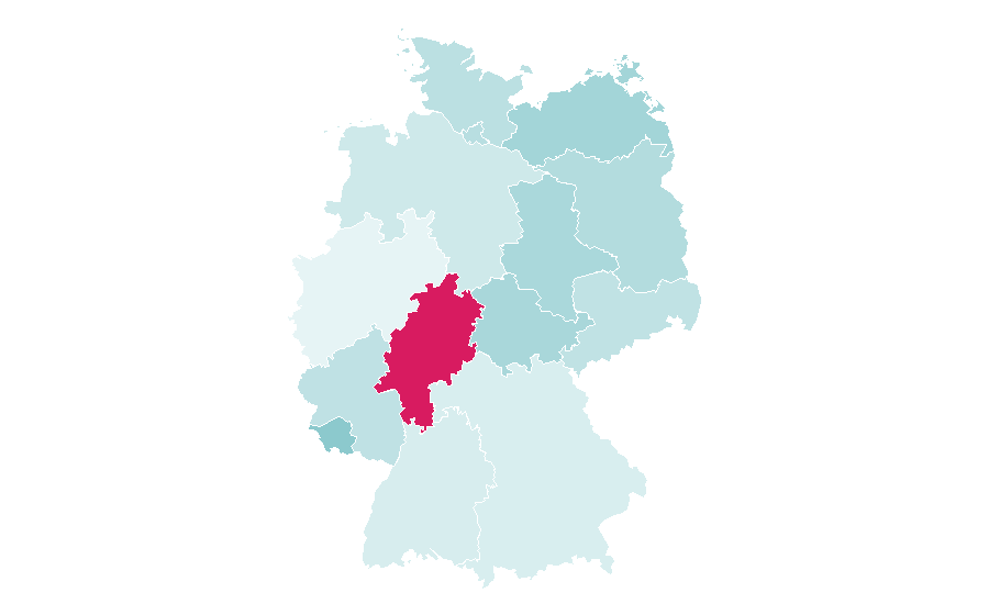 Affinity by region — University of Tehran, Germany