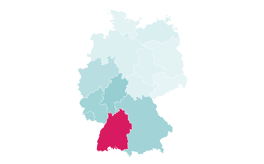 Affinity by region — Uomini e Donne, Germany