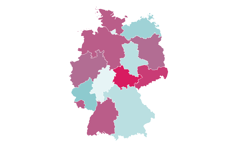 Affinity by region — Upcycling, Germany