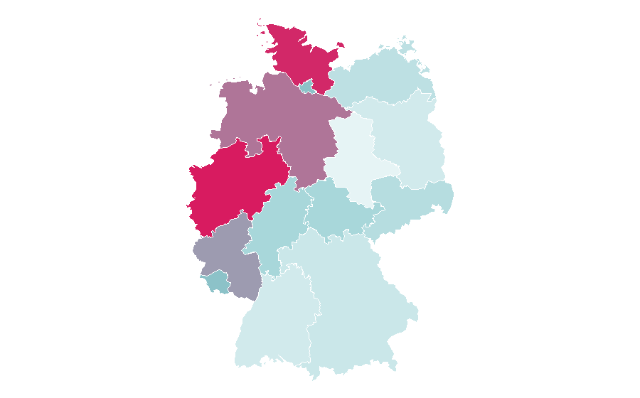 Affinity by region — Urban fantasy, Germany