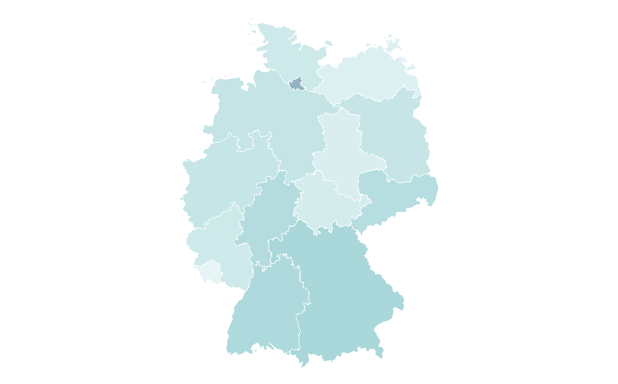 Afinidad por región — Urban Outfitters, Alemania