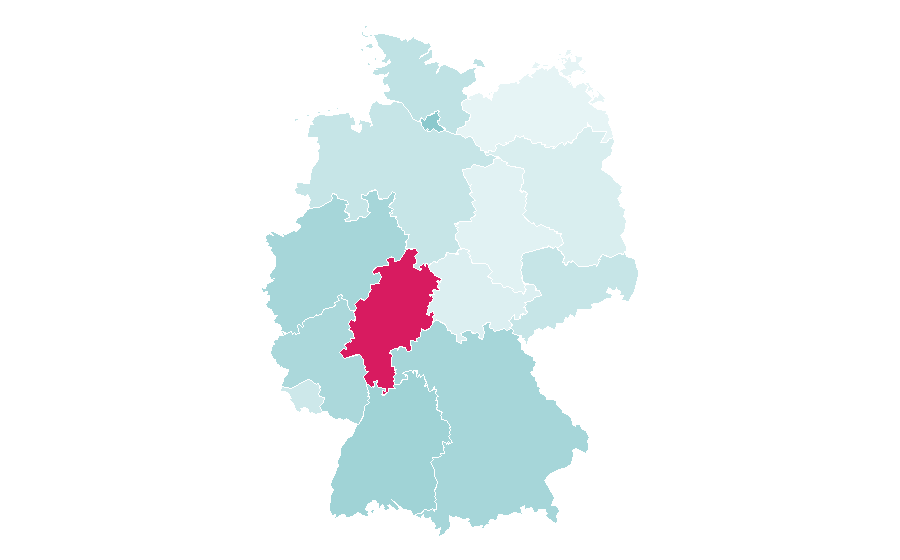 Affinity by region — Urdu, Germany