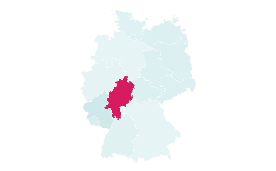 Affinity by region — Urdu poetry, Germany