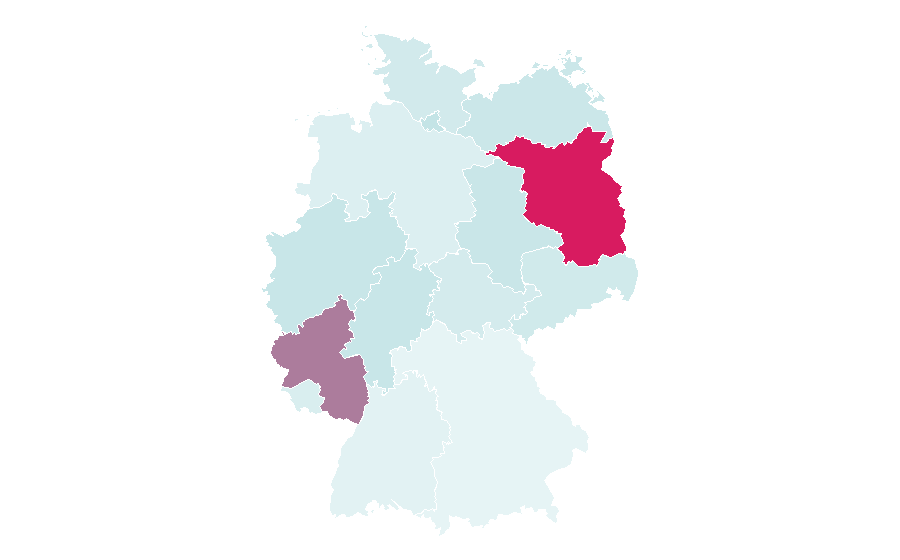 Affinity by region — Urs Fischer, Germany