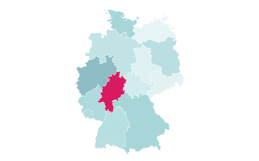 Affinity by region — Úrsula Corberó, Germany