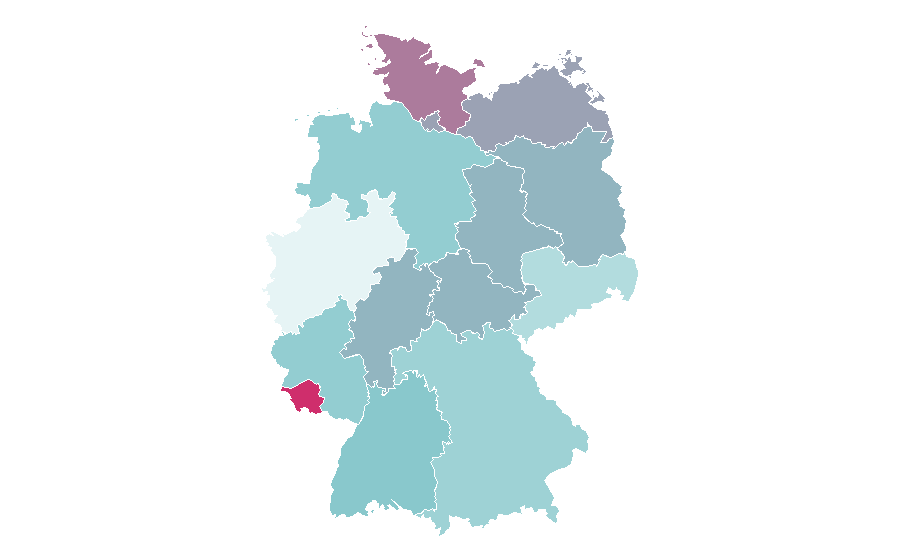 Affinity by region — U.S. Route 66, Germany
