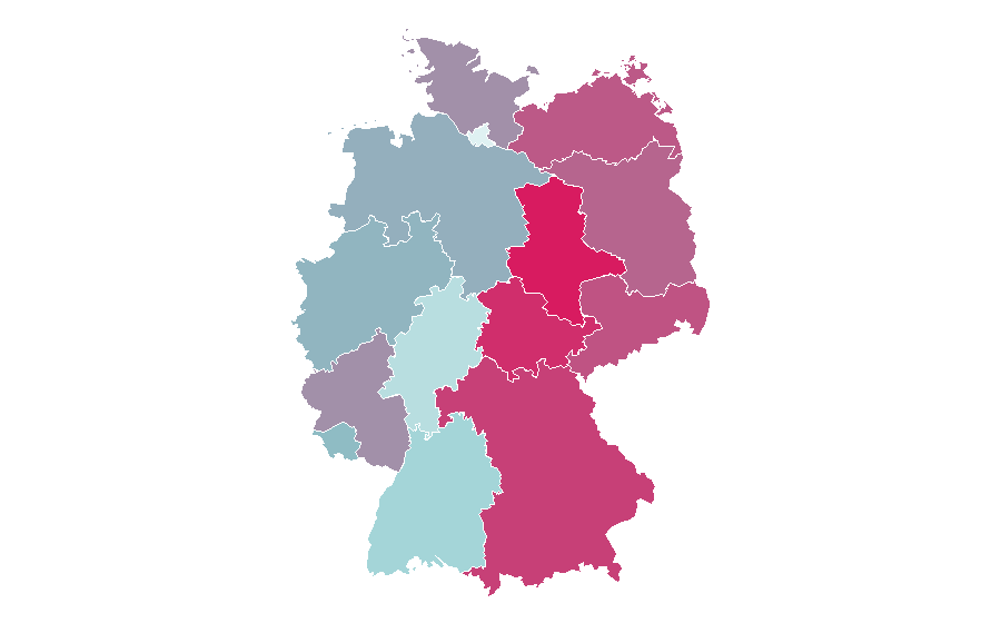 Affinità per regione — Uschi Glas, Germania