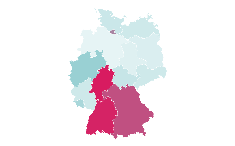 Affinity by region — User interface, Germany