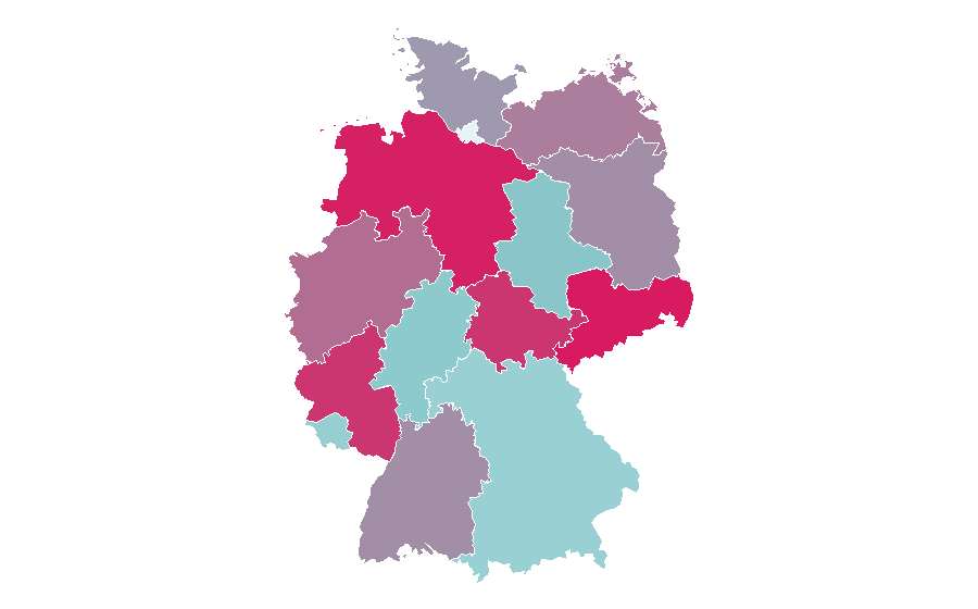 Affinité par région — Vacation rental, Allemagne