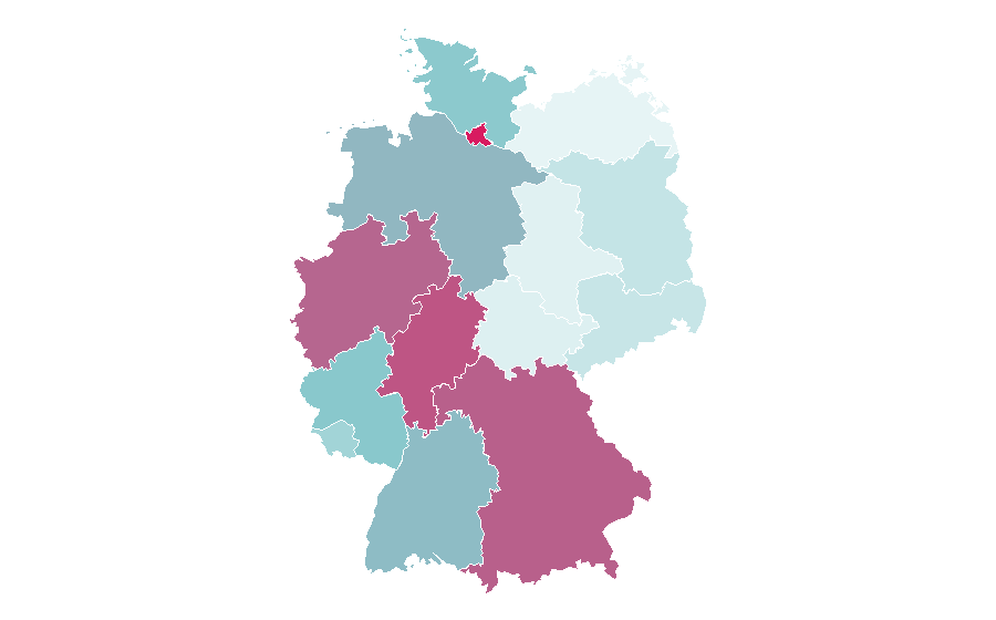Affinity by region — Valentino, Germany