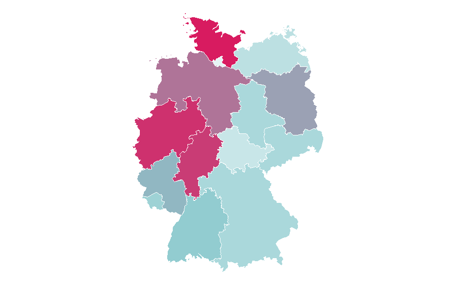 Affinity by region — Valorant, Germany