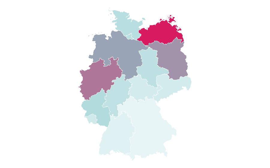 Affinity by region — Van der Valk (company), Germany