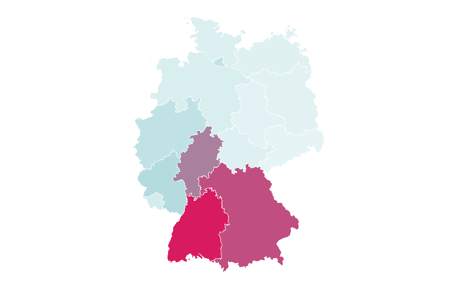 Affinity by region — Večernji list, Germany
