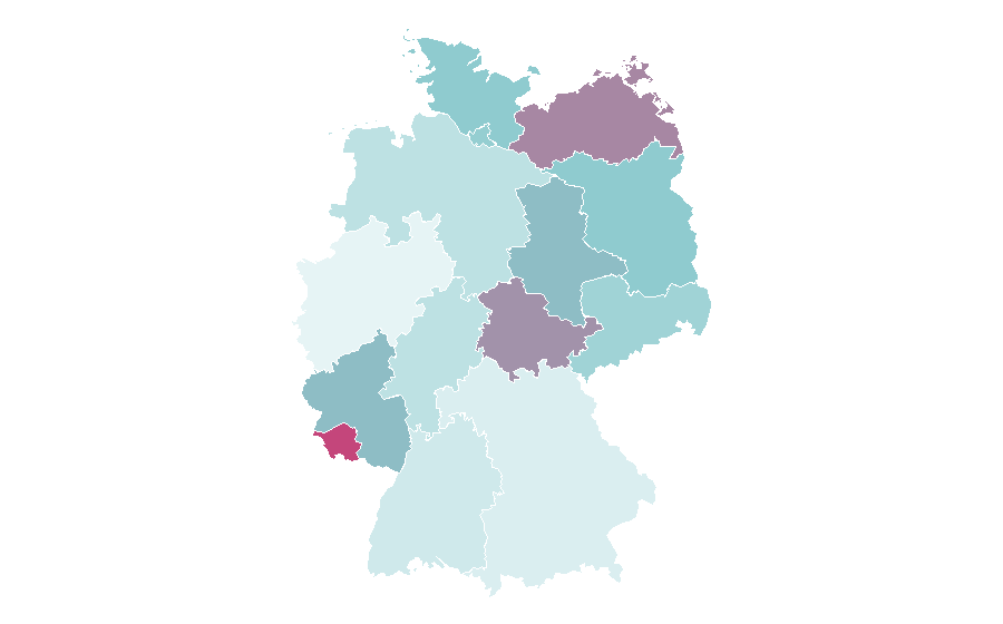 Affinity by region — Vehicle for hire, Germany