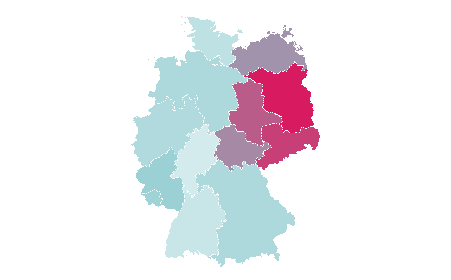 Affinity by region — Vehicle inspection, Germany