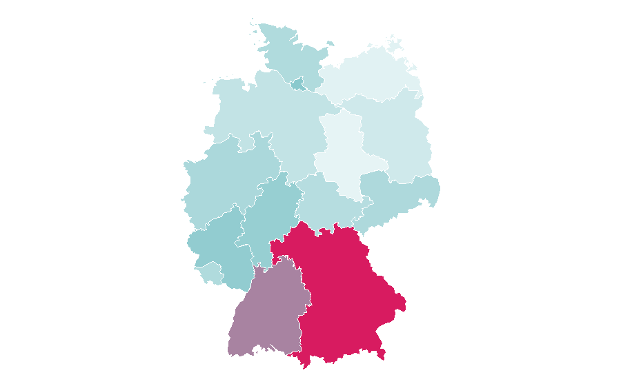 Affinity by region — Veneto, Germany
