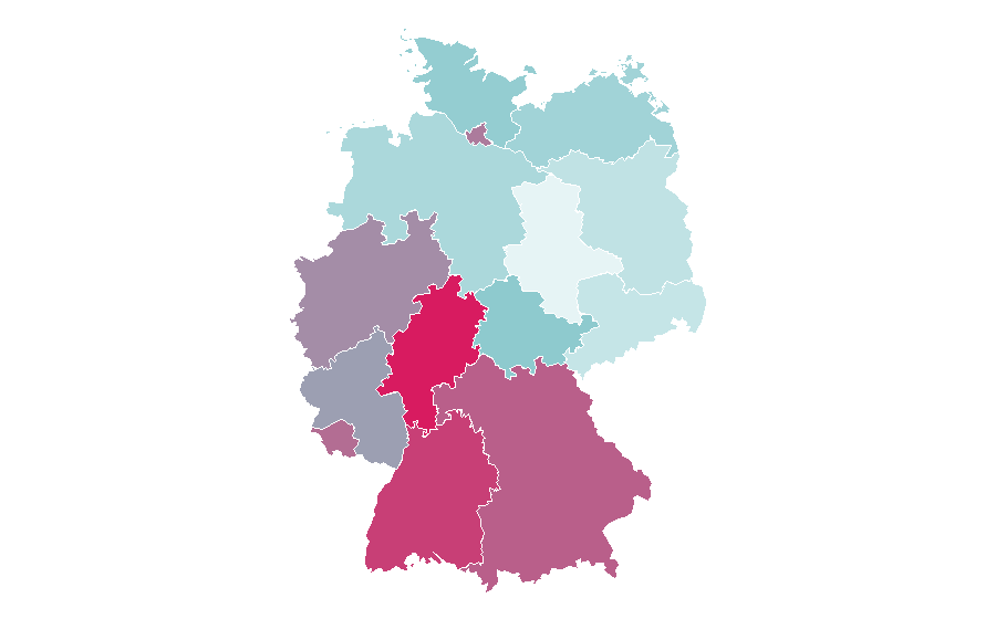 Affinity by region — Vente privee, Germany