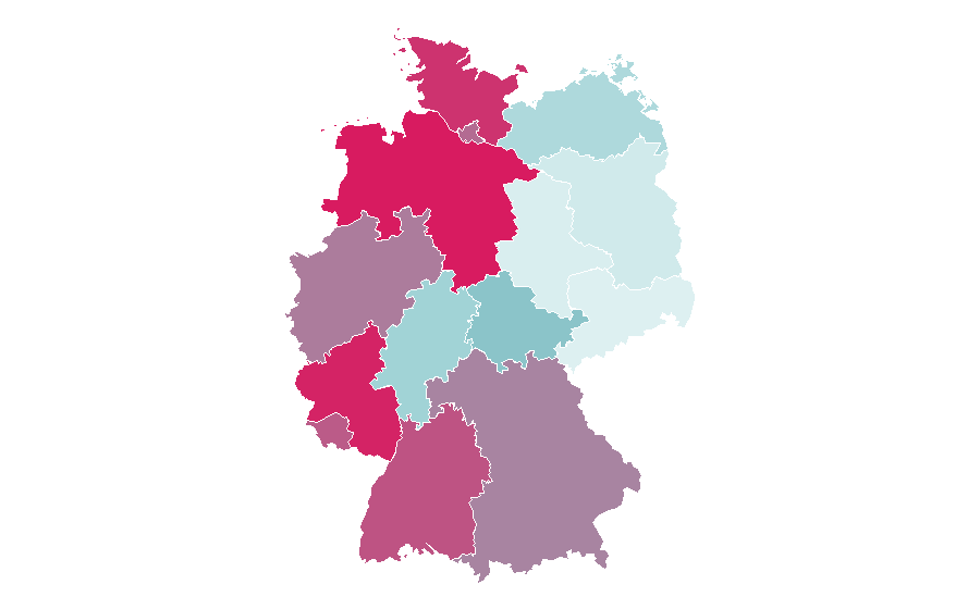 Affinität nach Region — Vero Moda, Deutschland