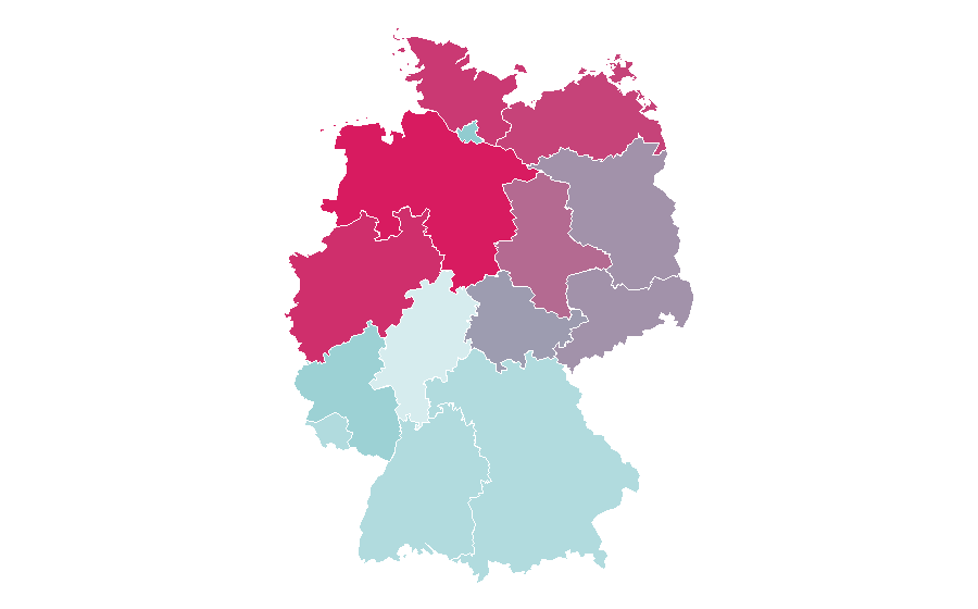 Affinità per regione — Verona Pooth, Germania