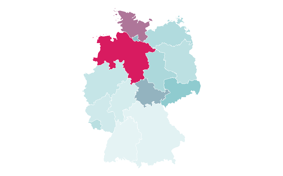 Affinity by region — Versengold, Germany
