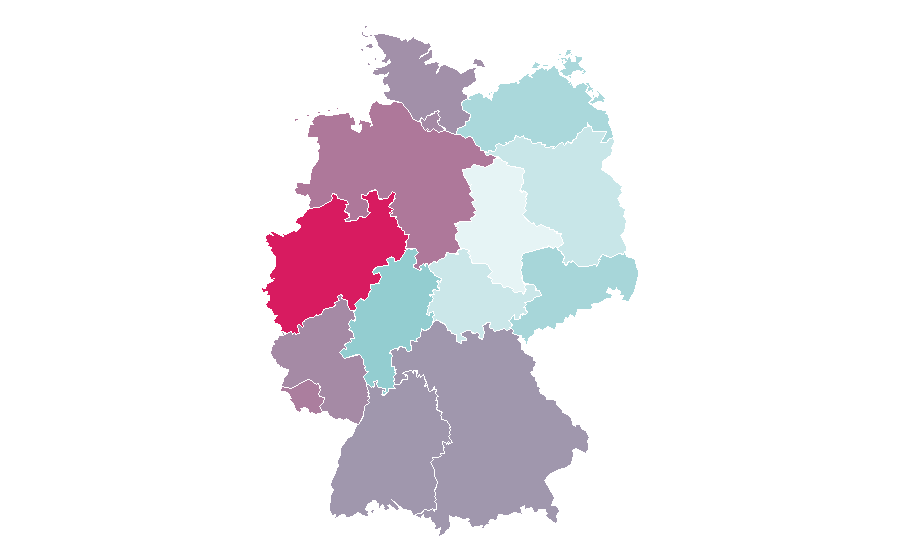 Affinité par région — Vespa, Allemagne