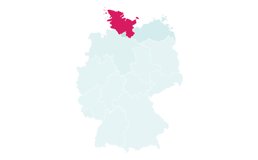 Affinity by region — VfB Lübeck, Germany