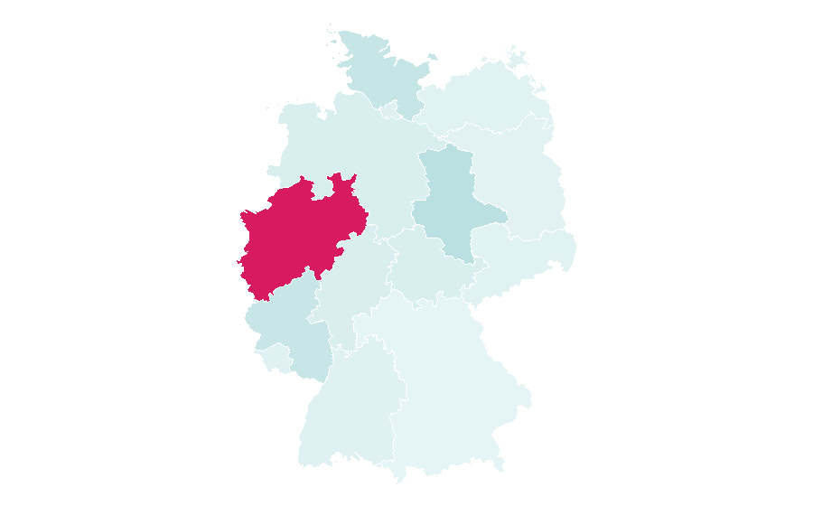 Affinity by region — VfL Gummersbach, Germany