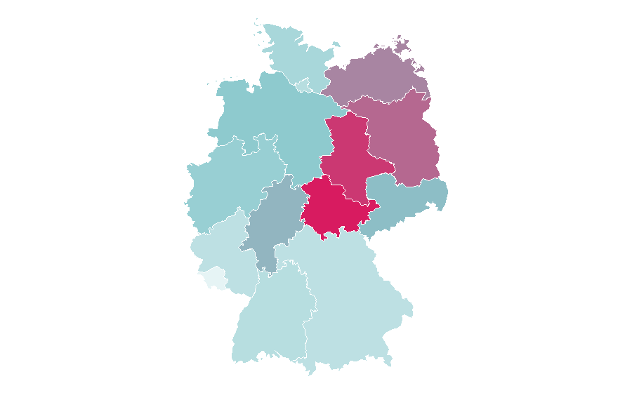 Affinity by region — Victoria (Australia), Germany