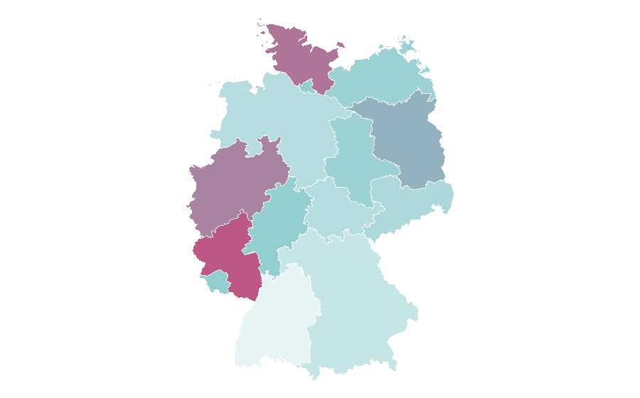 Affinity by region — Video game developer, Germany