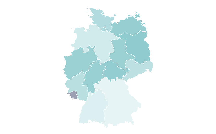 Affinity by region — Video poker, Germany