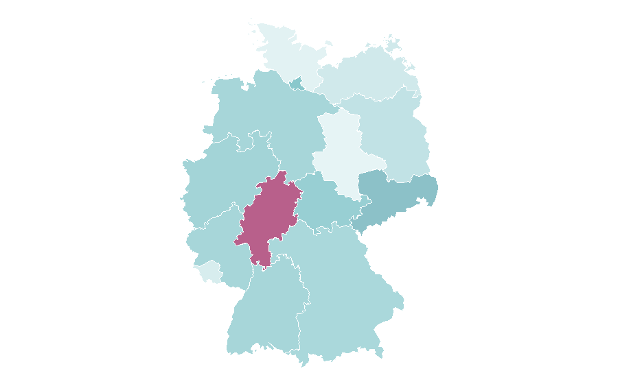 Affinity by region — Vine (service), Germany