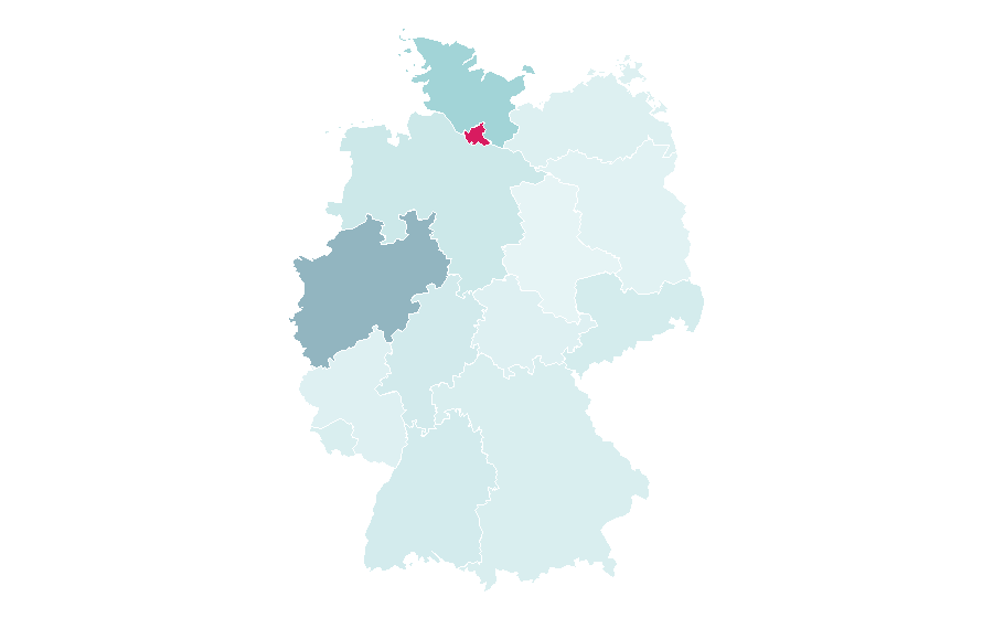 Affinity by region — Viola, Germany
