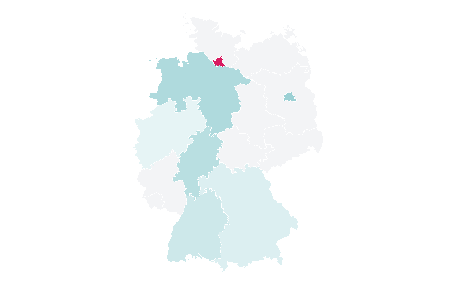 Affinity by region — Virtual community, Germany