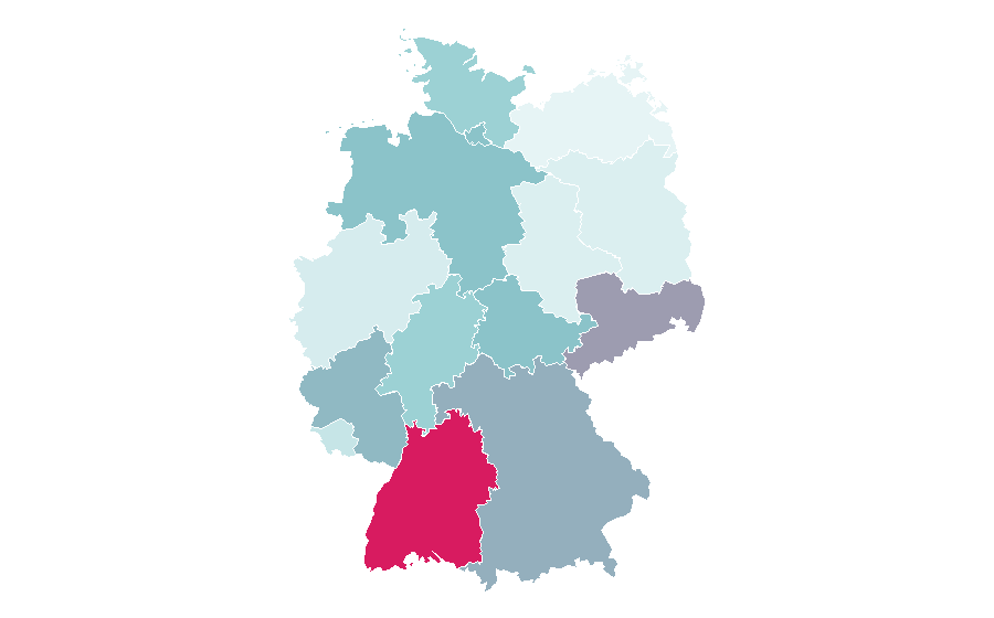 Affinity by region — Visible spectrum, Germany
